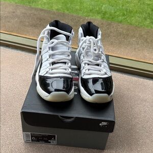 Nike Air Jordan 11 Black and White Sneakers